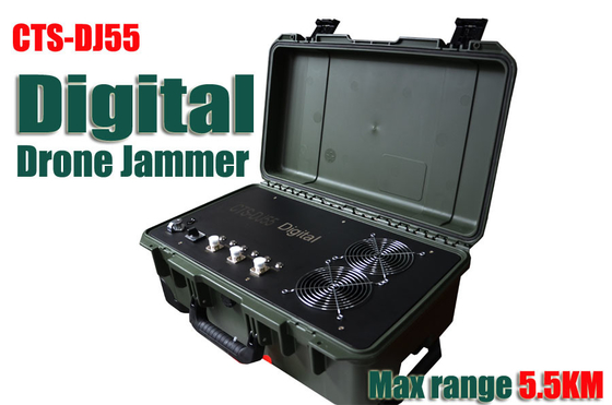 5000M GSM GPS RC Drone Jammer , Drone Signal Scrambler Low Battery Alarm Function