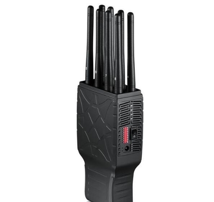 Handheld High Frequency Jammer 8 Antenna With Nylon Cover And Built In Battery