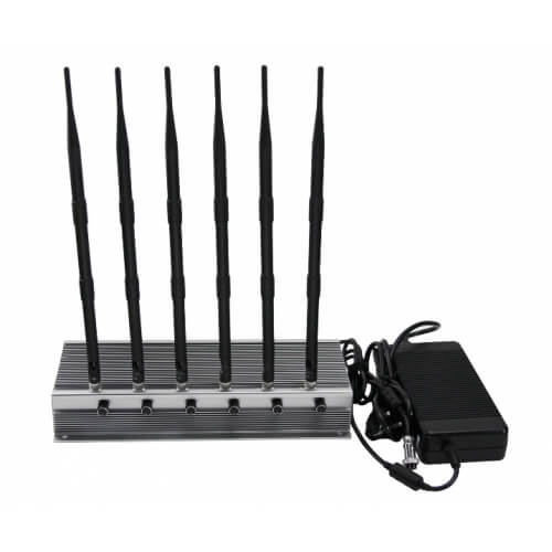 Anti jammer software | GPS WiFi VHF UHF Radio Frequency Jammer High Power 6 Antennas , 15 Watt Out Put