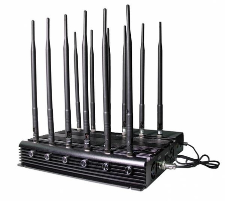 12 Bands Cellular Signal Jammer , GPS WIFI Cell Phone Disruptor Jammer Device
