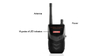 High Sensitive Wireless Tap Detector , Cell Phone Spy Camera Bug Detector