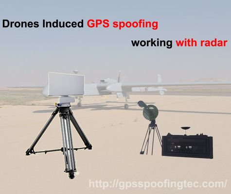 5000m UAV GPS GLONASS Spoofing System With Radar Anti Drone System
