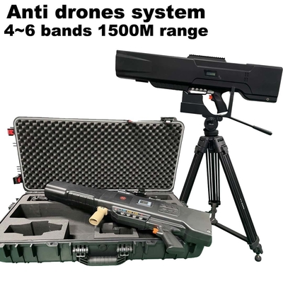 5 bands Anti Drone system Handheld Drone Jammer 900mhz to 6ghz