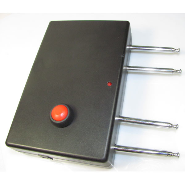 Handheld Quad Band Jammer , Rf Frequency Jammer 310MHz 315MHz 390MHz 433MHz